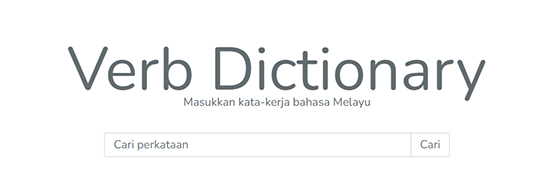 Verb Dictionary Melayu-Arab